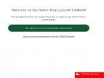 Lacoste Canada Coupons
