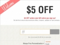 Sign Up & Get $5 OFF $25 At Personalization Mall