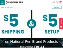 National Pen Company Coupon FREE Shipping + FREE Set Up